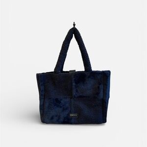 BCBGeneration Black Faux Fur Tote Bag - NWT ***